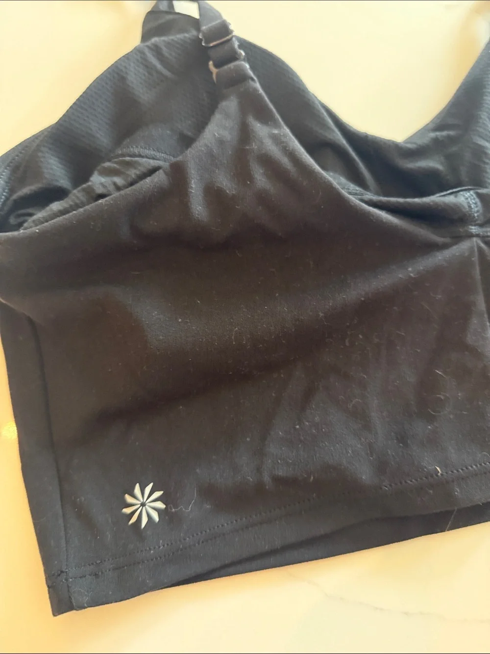 Athleta Black Wireless Bralette with Thin Adjustable Straps